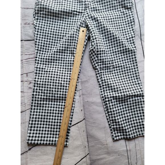 Charter Club Womens Bristol Capri Black White Checkered Size 10p - Picture 6 of 8